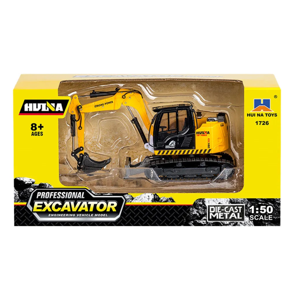 HUINA 1:50 metalinis ekskavatorius‑buldozeris
