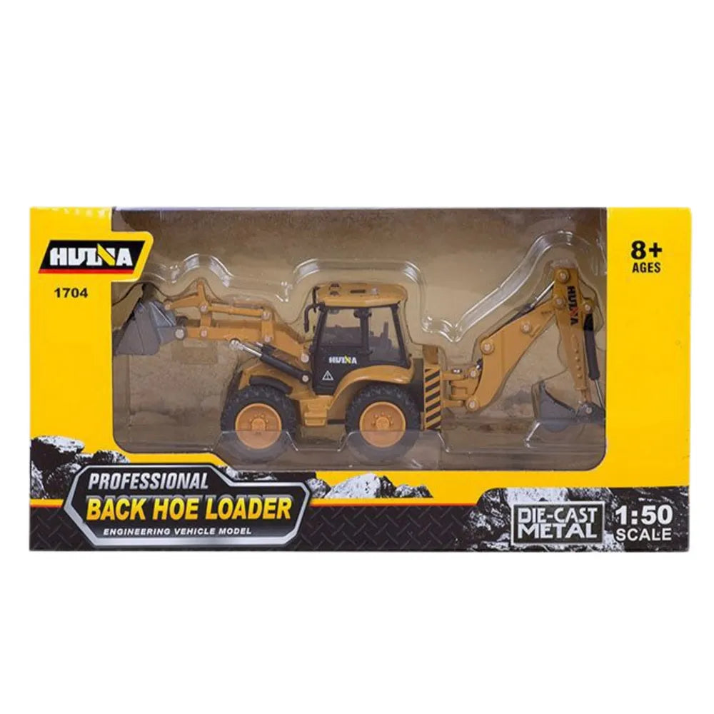 HUINA 1:50 metalinis ekskavatorius‑krautuvas