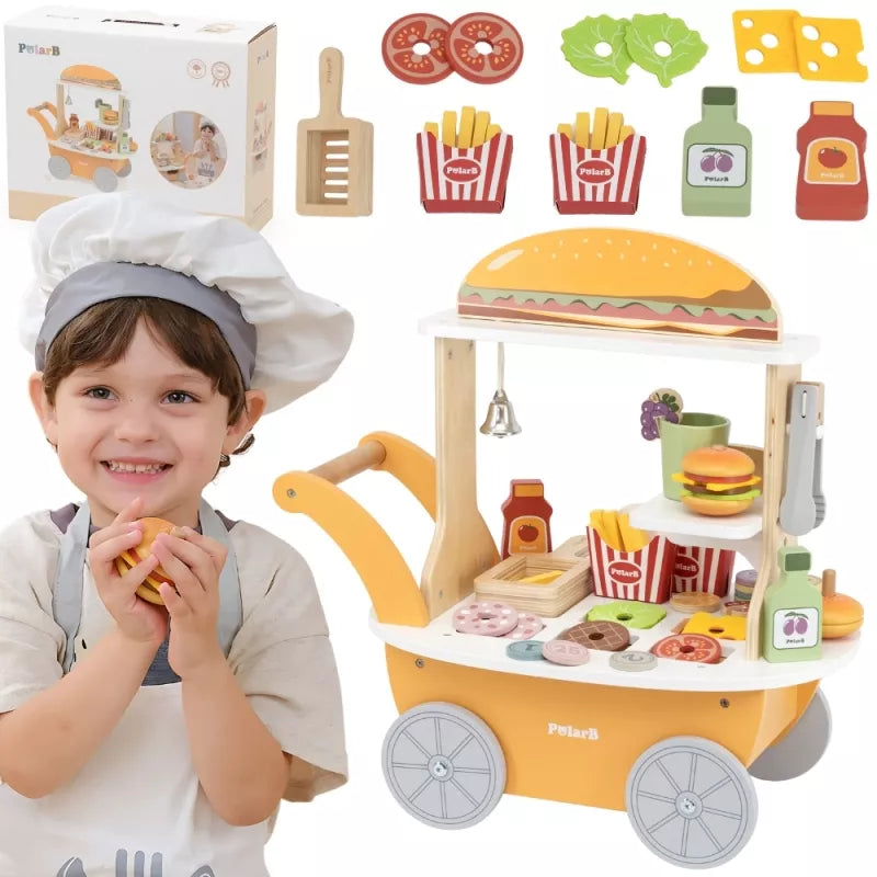 VIGA Mini Hamburger Store – Kūrybinis vaidmenų žaidimas Pramogos