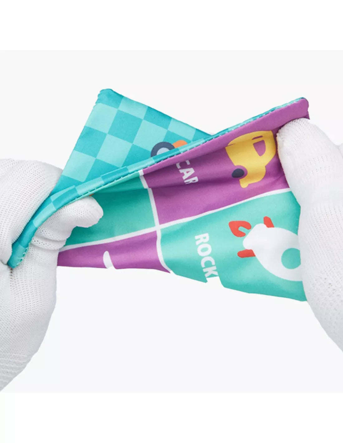 WOOPIE BABY edukacinis sensorinis žaislas „Lady Tag“ servetėlių dėžutė
