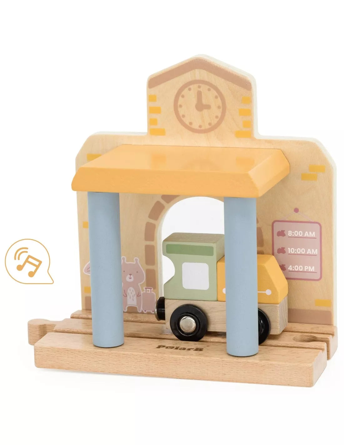 Viga PolarB medinis traukinių rinkinys – 30 detalių