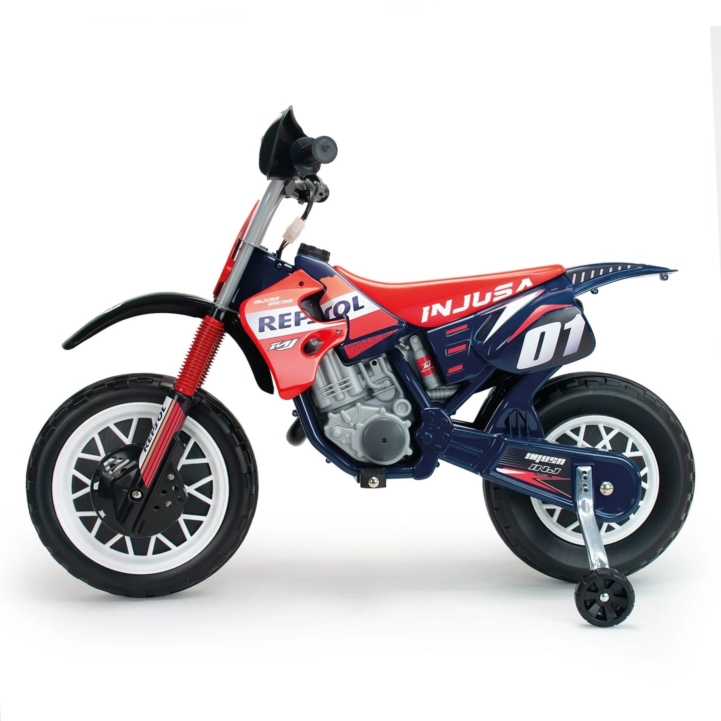 INJUSA „Repsol Moto Cross“ – 6V elektrinis motociklas vaikams, 3–6 m.