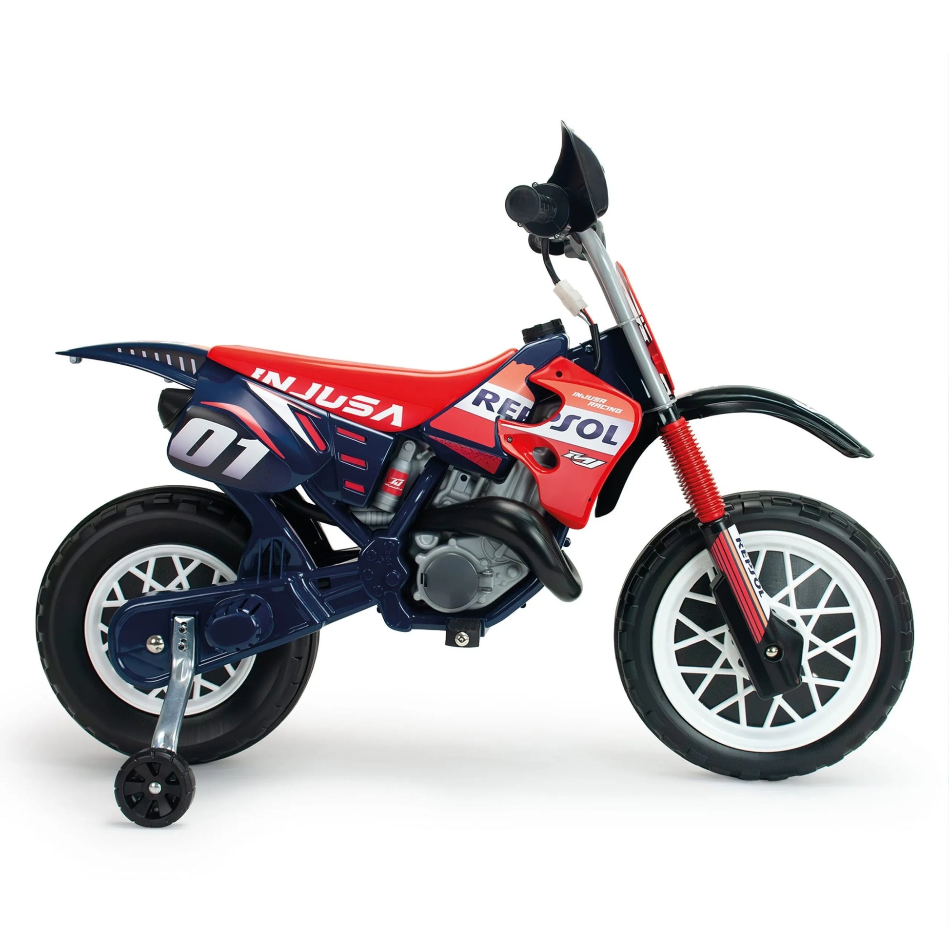 INJUSA „Repsol Moto Cross“ – 6V elektrinis motociklas vaikams, 3–6 m.