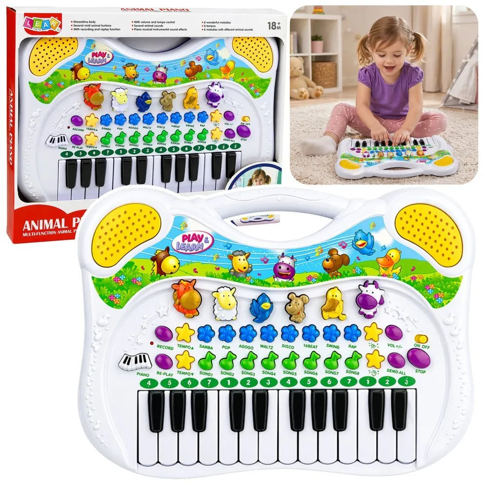 Interaktyvus edukacinis pianinas su gyvūnais