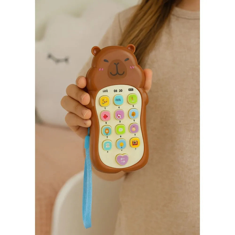 Interaktyvus edukacinis telefonas „Brown Capybara“