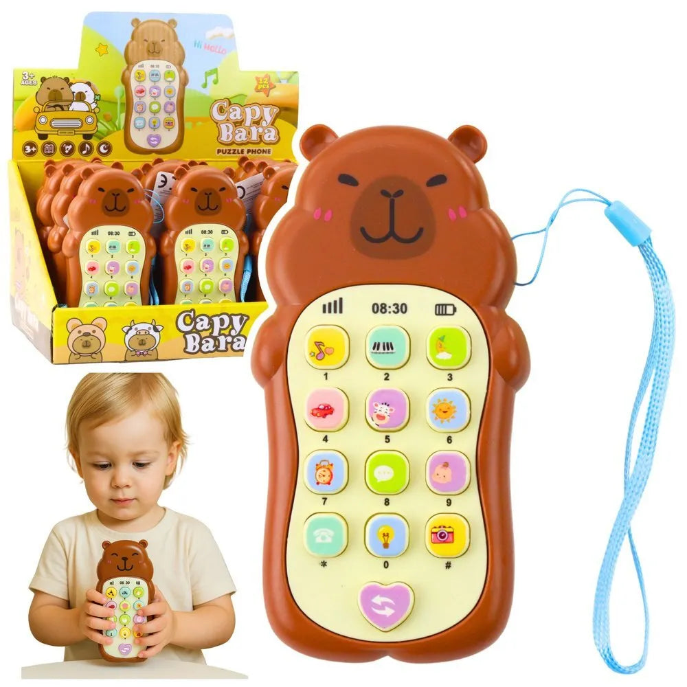 Interaktyvus edukacinis telefonas „Brown Capybara“