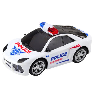 Interaktyvus policijos automobilis su šviesomis