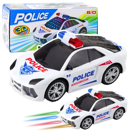 Interaktyvus policijos automobilis su šviesomis