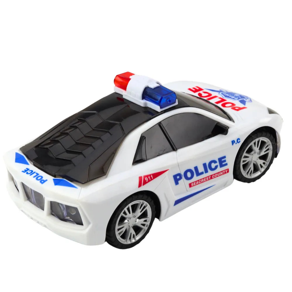 Interaktyvus policijos automobilis su šviesomis