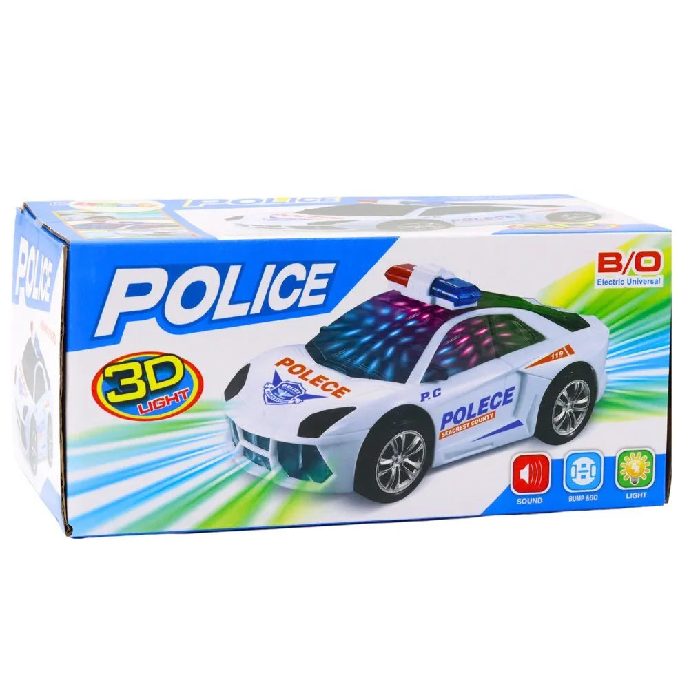 Interaktyvus policijos automobilis su šviesomis