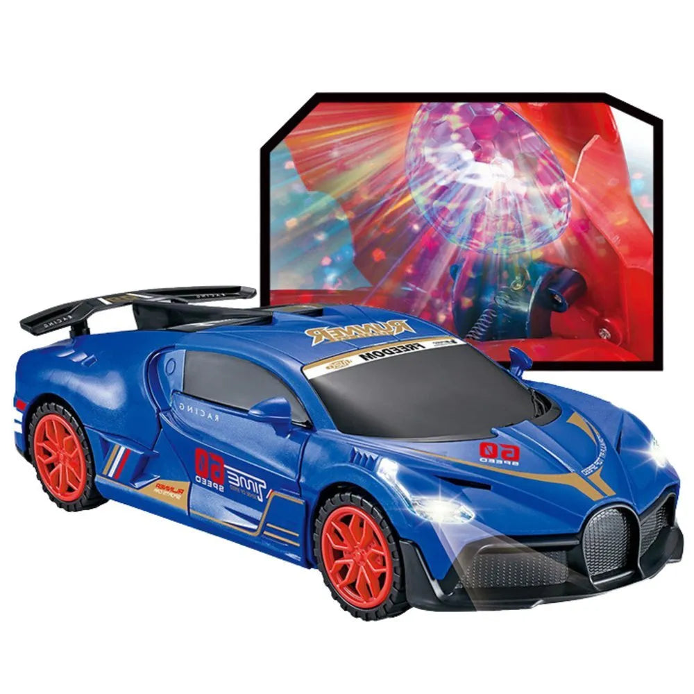 Interaktyvus sportinis automobilis su LED kamuoliu