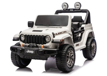 Jeep Rubicon 4×4 DK‑JWR556 – 24V – 4×200W – Baltas