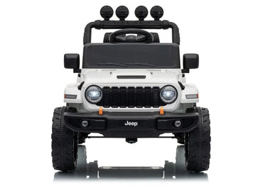 Jeep Rubicon DK‑JWR558 24V elektromobilis vaikams – baltas