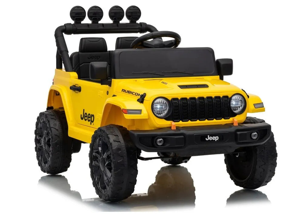 Jeep Rubicon DK‑JWR558 24V elektromobilis vaikams – geltonas