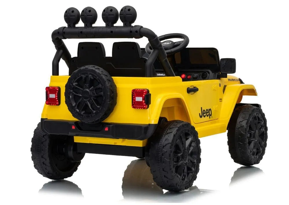 Jeep Rubicon DK‑JWR558 24V elektromobilis vaikams – geltonas