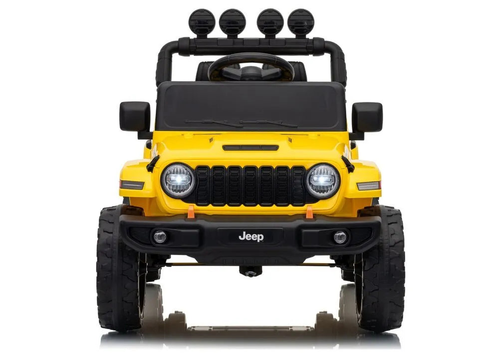 Jeep Rubicon DK‑JWR558 24V elektromobilis vaikams – geltonas