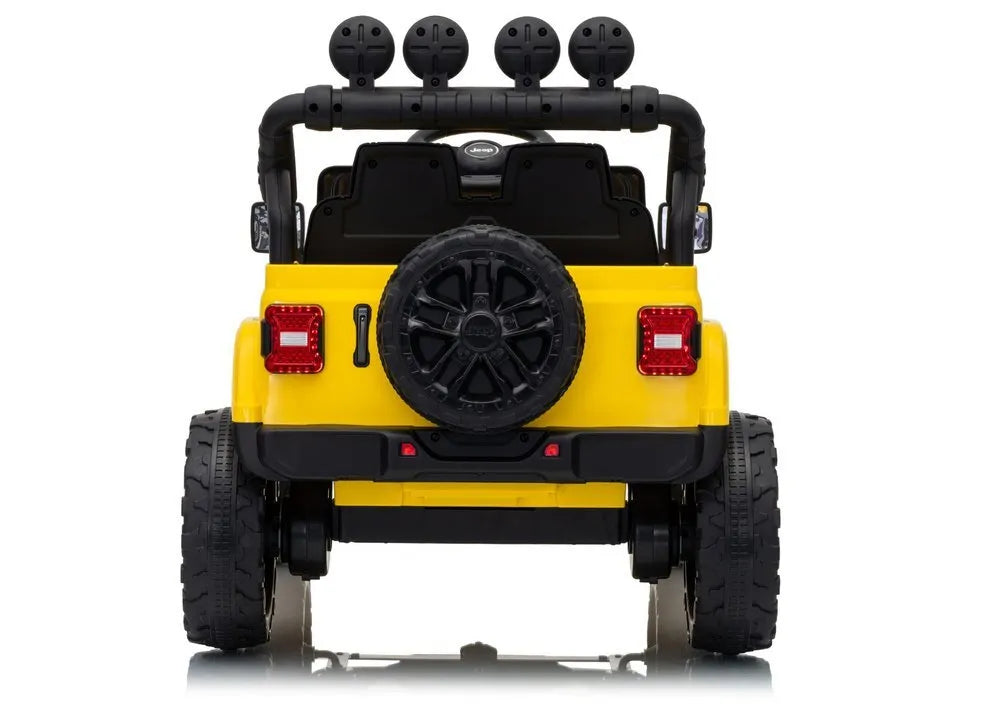 Jeep Rubicon DK‑JWR558 24V elektromobilis vaikams – geltonas
