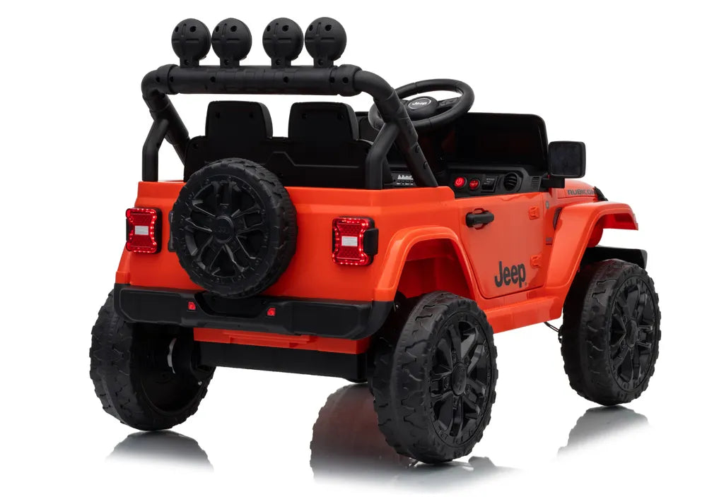 Jeep Rubicon DK‑JWR558 24V elektromobilis vaikams – oranžinis