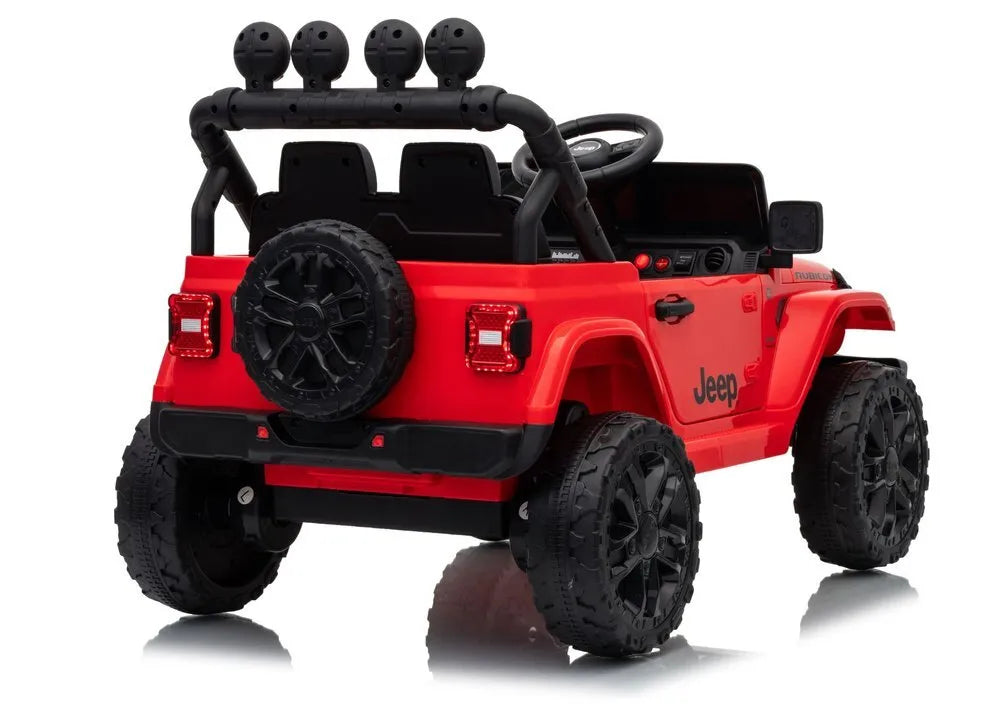 Jeep Rubicon DK‑JWR558 24V elektromobilis vaikams – raudonas