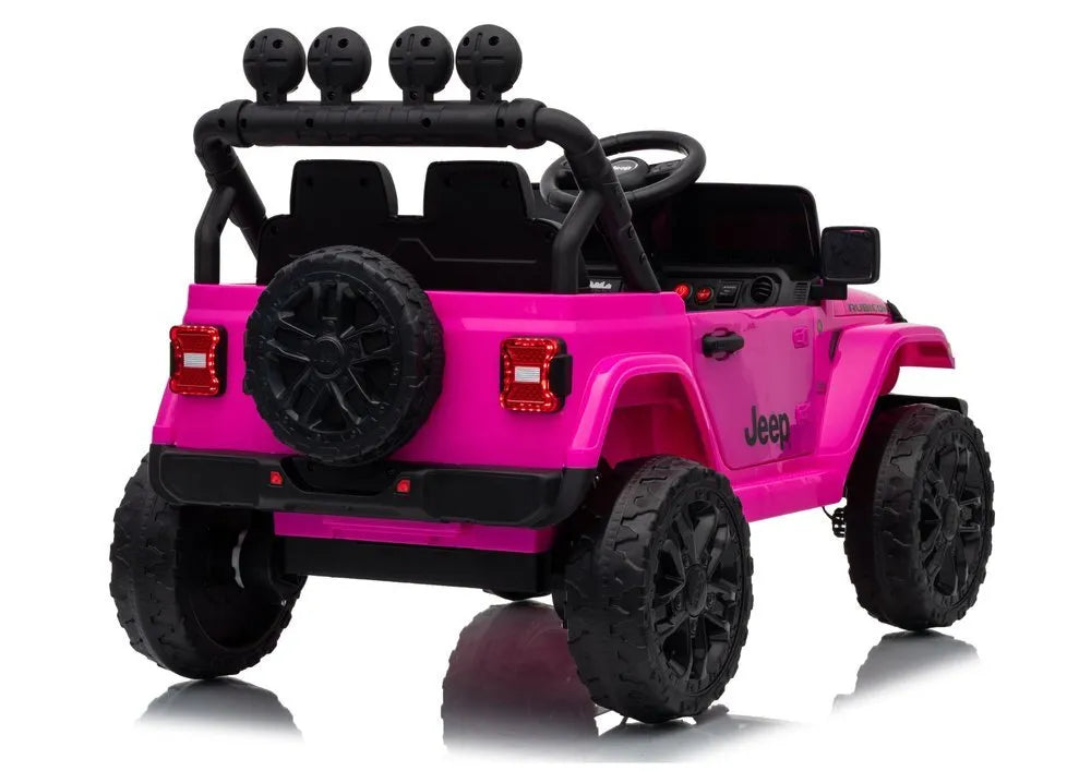 Jeep Rubicon DK‑JWR558 24V elektromobilis vaikams – rožinis