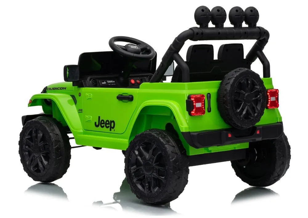 Jeep Rubicon DK‑JWR558 24V elektromobilis vaikams – žalias