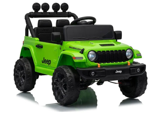 Jeep Rubicon DK‑JWR558 24V elektromobilis vaikams – žalias
