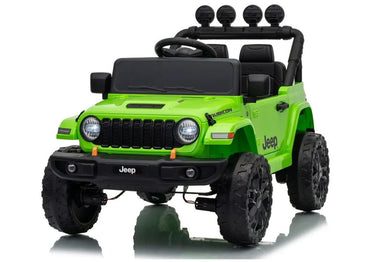 Jeep Rubicon DK‑JWR558 24V elektromobilis vaikams – žalias