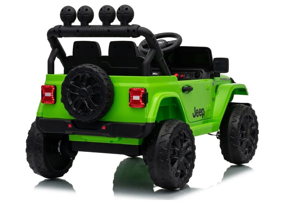 Jeep Rubicon DK‑JWR558 24V elektromobilis vaikams – žalias