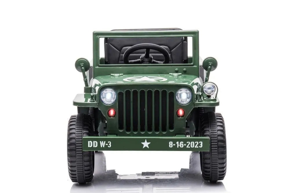 „JH‑103“ karinė žalia 4×4 elektrinė mašina – 12V, 4×45W