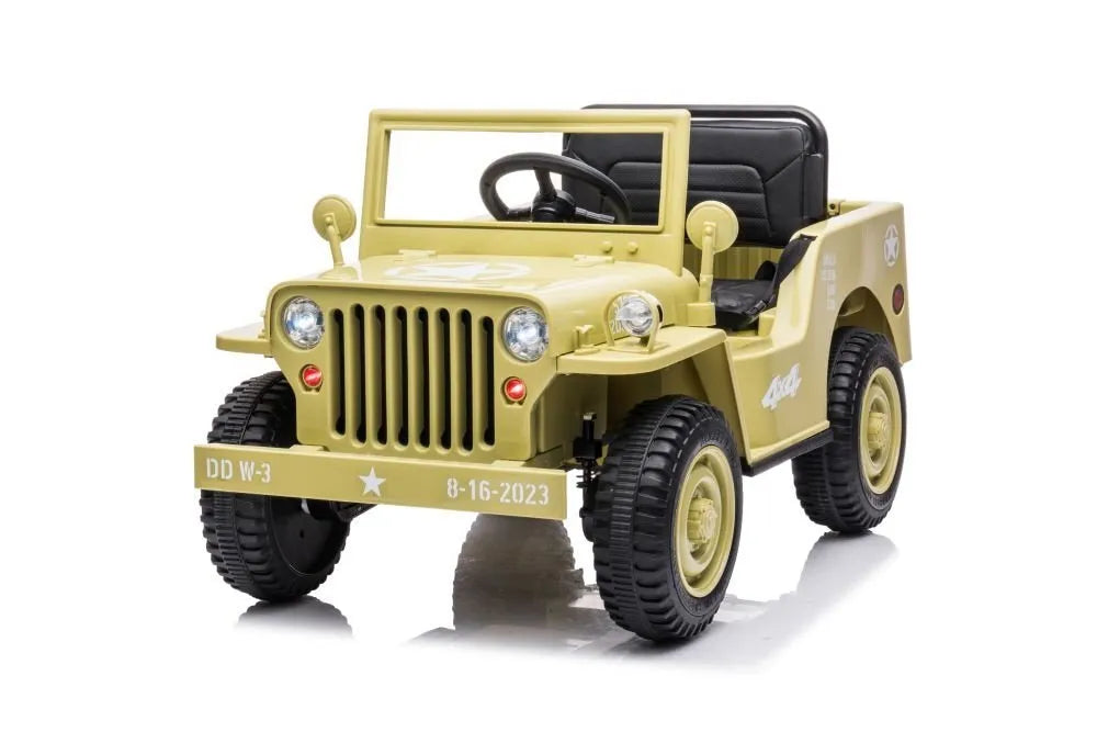 „JH‑103“ khaki 4×4 elektrinė mašina – 12V, 4×45W