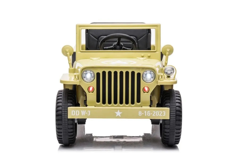 „JH‑103“ khaki 4×4 elektrinė mašina – 12V, 4×45W