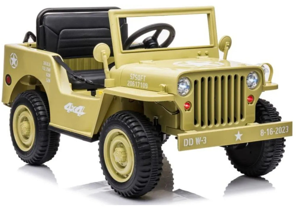 „JH‑103“ khaki 4×4 elektrinė mašina – 12V, 4×45W