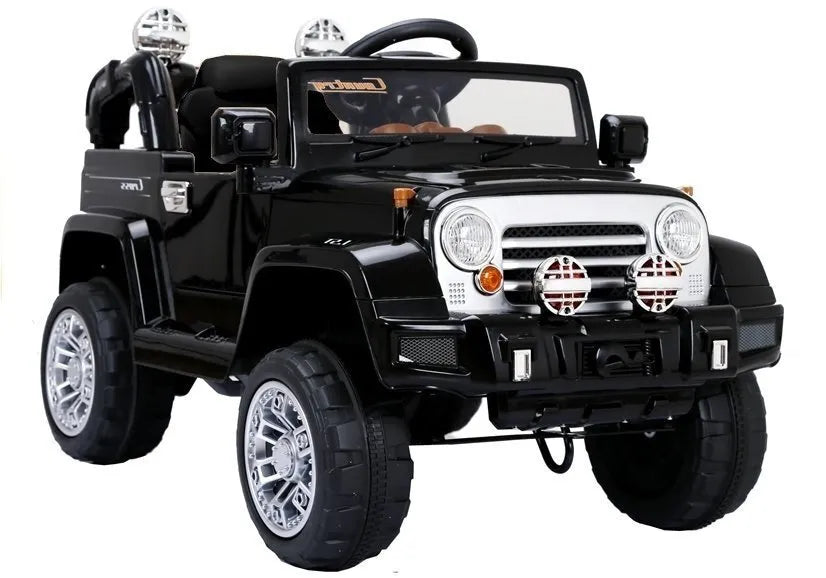 Juodas Jeep JJ245 elektromobilis vaikams