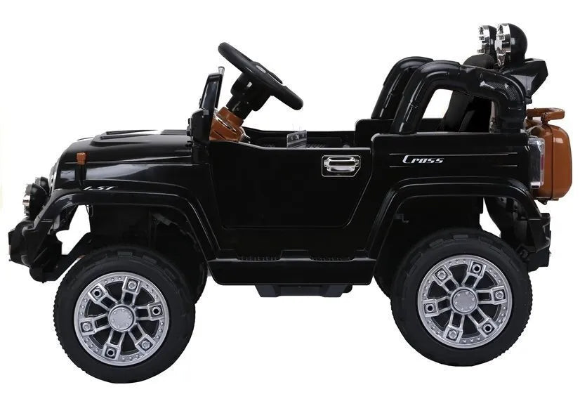 Juodas Jeep JJ245 elektromobilis vaikams