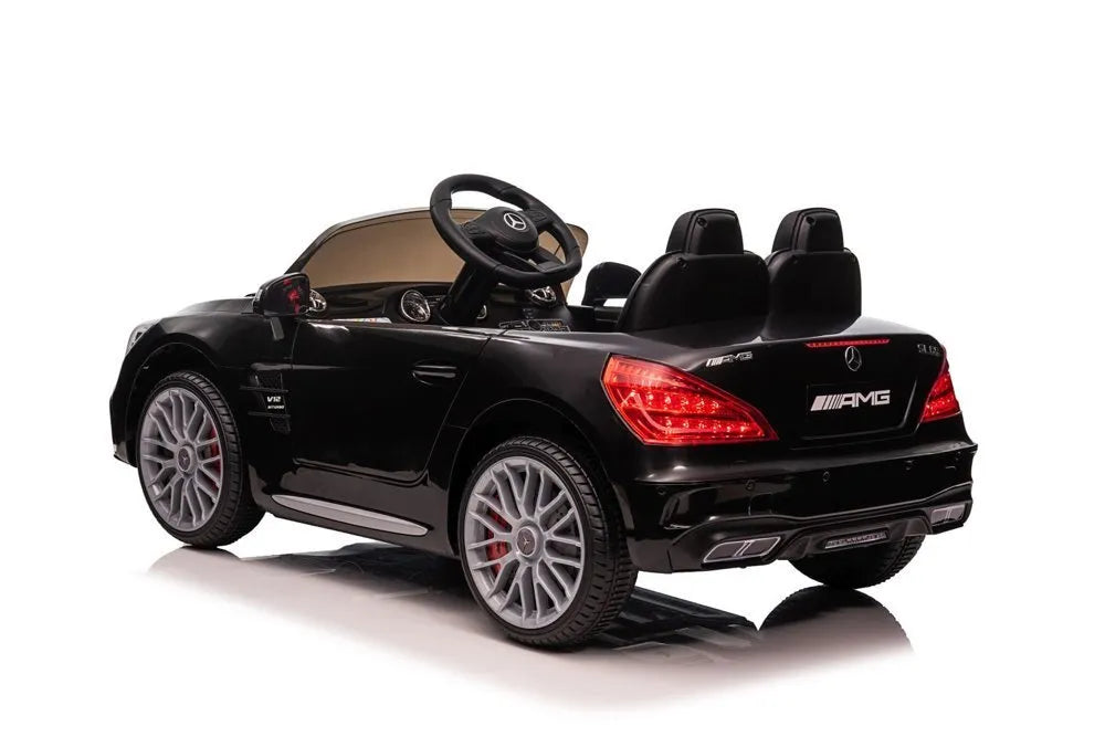 Juodas Mercedes SL65 S XMX602B elektromobilis vaikams