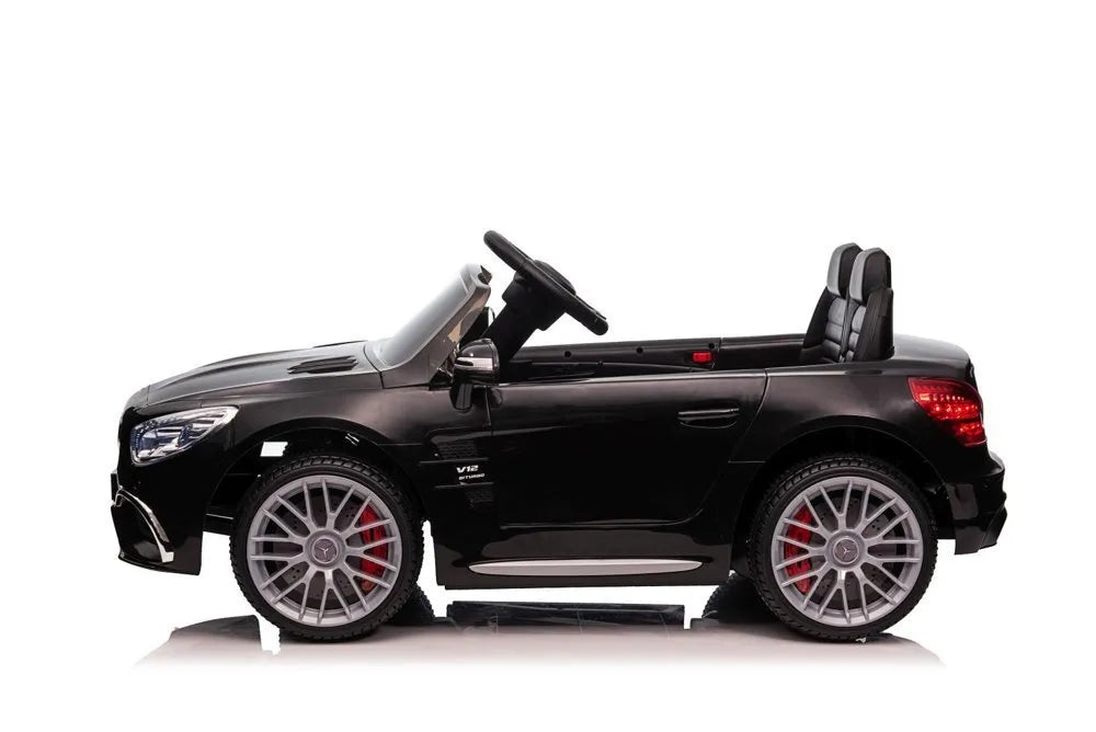 Juodas Mercedes SL65 S XMX602B elektromobilis vaikams