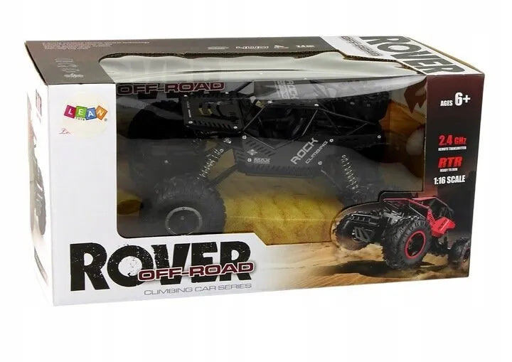 Juodas R/C automobilis 1:16