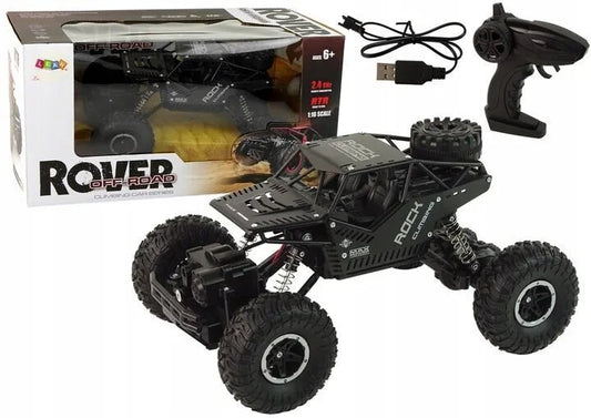 Juodas R/C automobilis 1:16