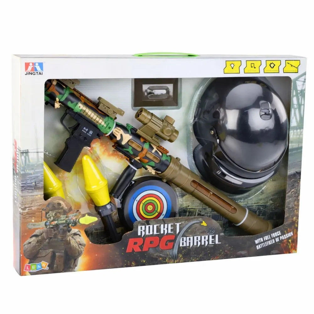 Karinis RPG bazukos rinkinys su šalmu