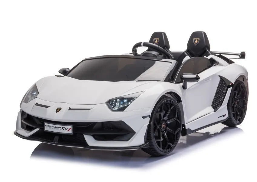 Lamborghini Aventador SX2028 – baltas elektromobilis vaikams