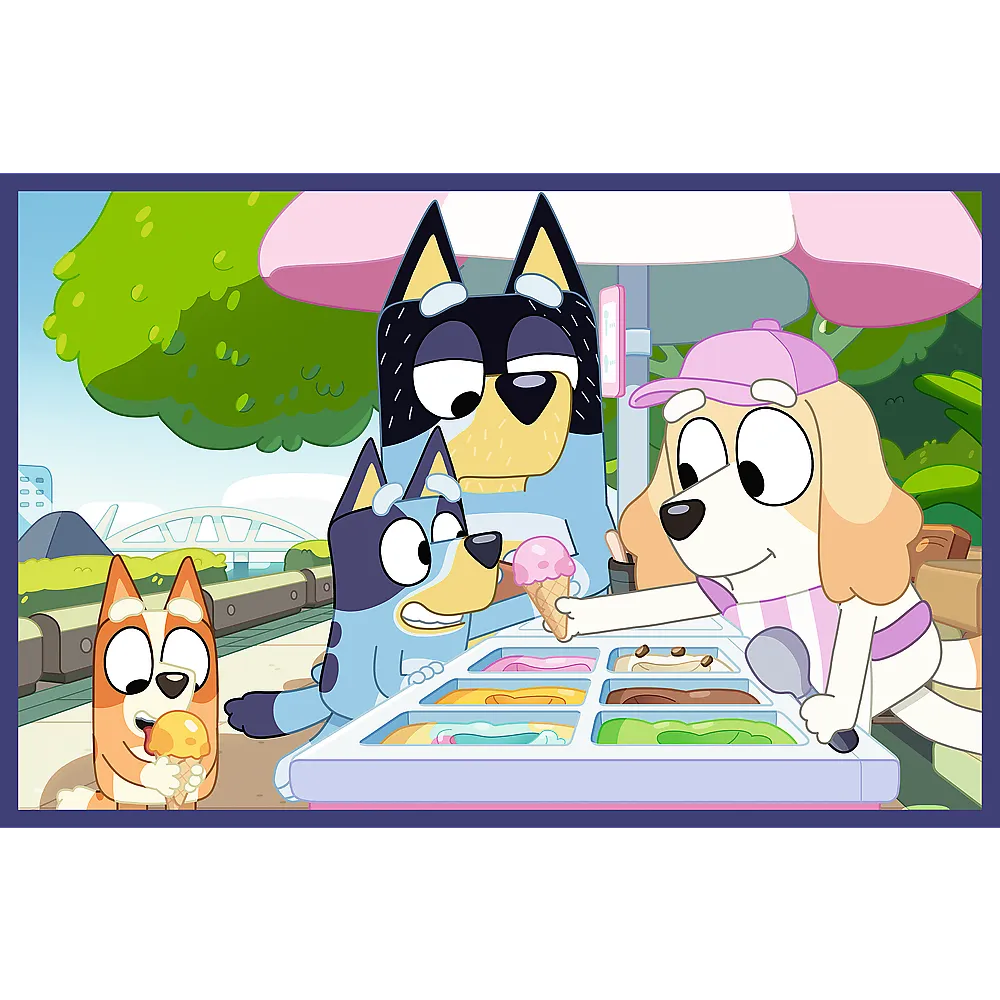„Linksmieji Bluey nuotykiai“ – dėlionė 2×24 detalių