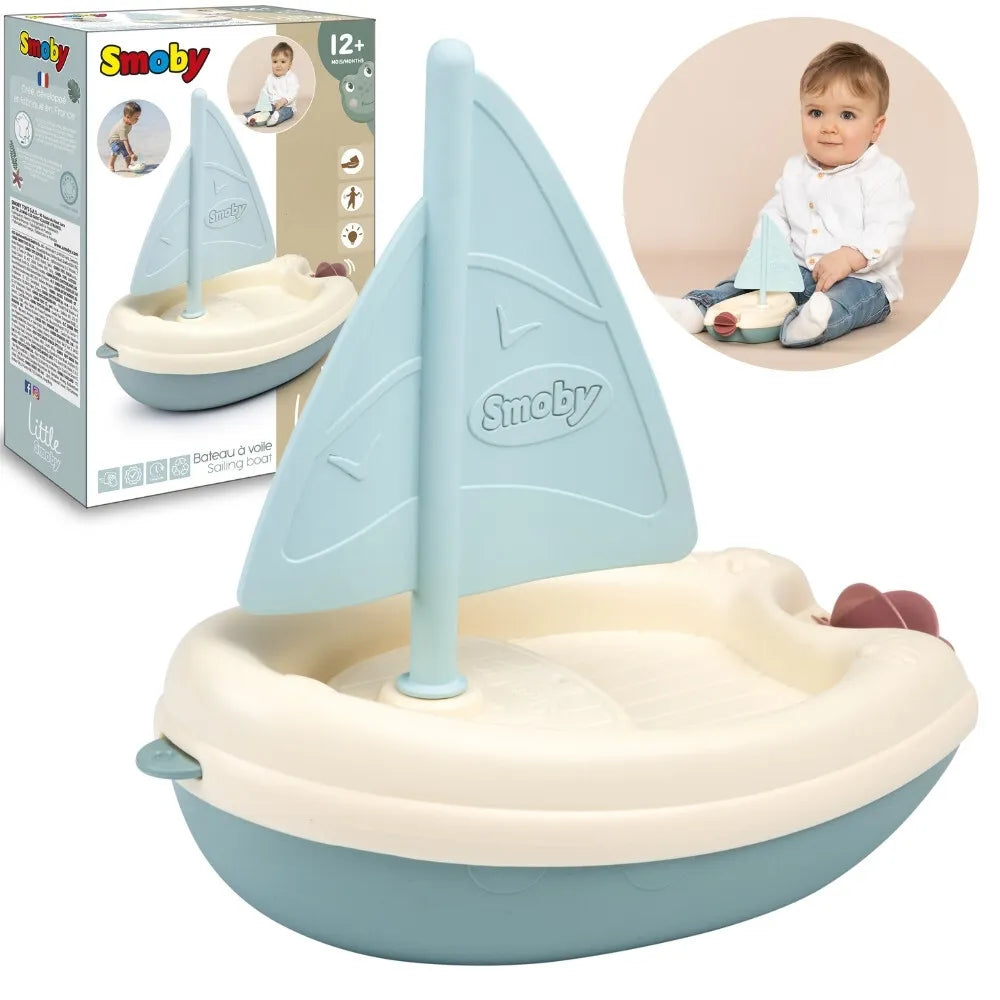 Little Smoby burinė valtis iš bioplastiko – lengva, saugi ir tobula vandens žaidimams