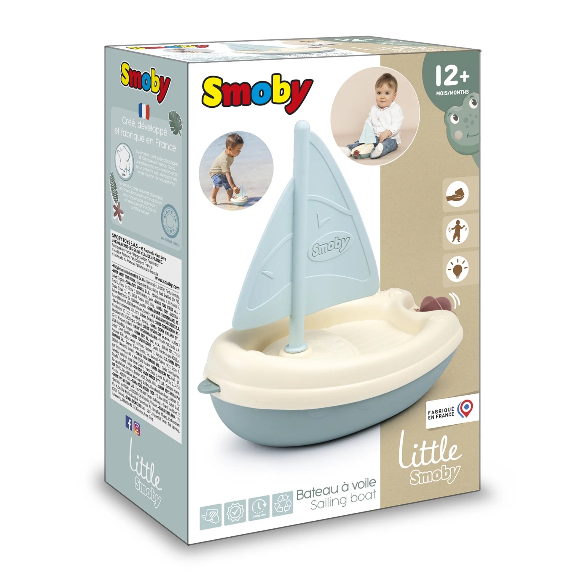 Little Smoby burinė valtis iš bioplastiko – lengva, saugi ir tobula vandens žaidimams