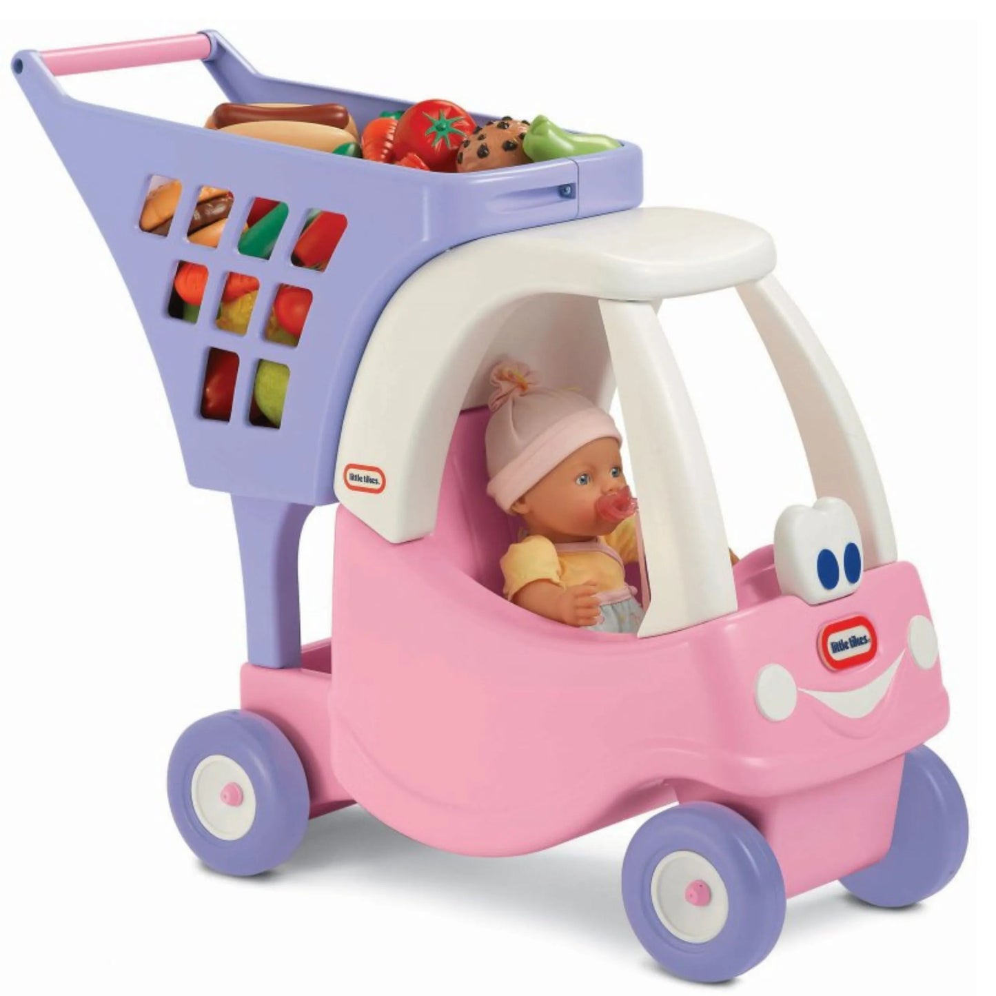 Little Tikes „Cozy Coupe“ rožinis pirkinių vežimėlis