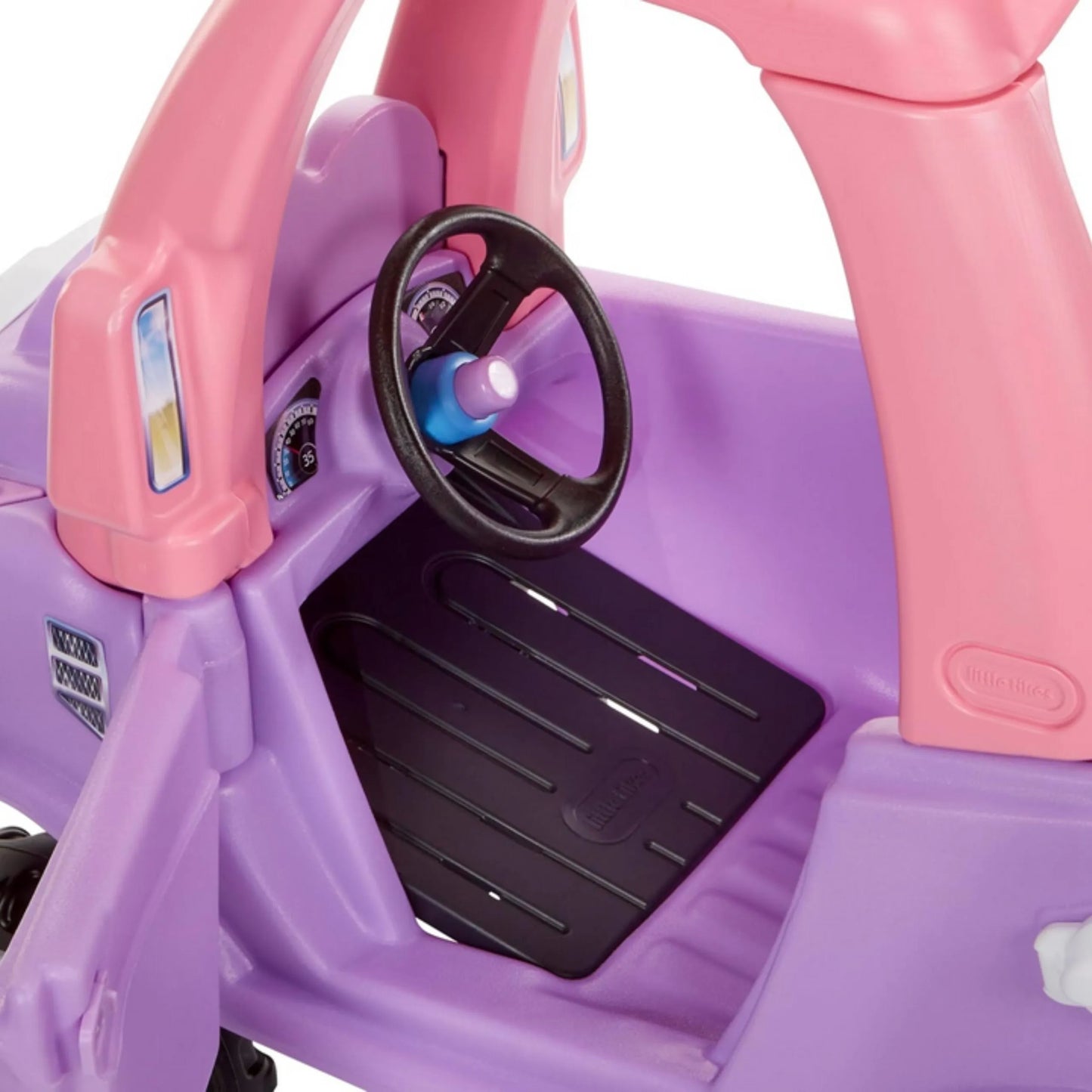 Little Tikes Princess Cozy Truck – rožinis–violetinis paspirtukas–mašinėlė su tėvų stūmimo rankena