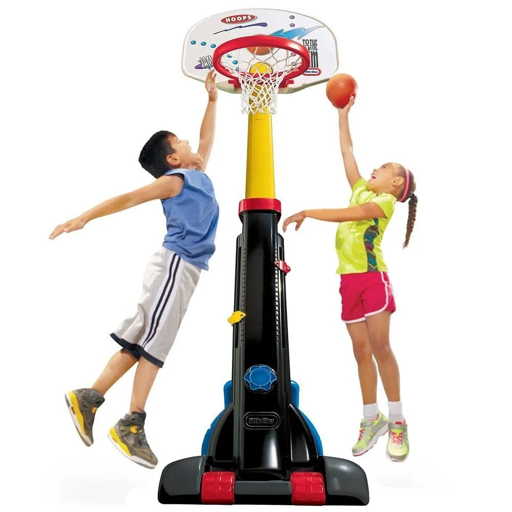 Little Tikes reguliuojamas lauko krepšinio stovas – 150–210 cm, su ratukais
