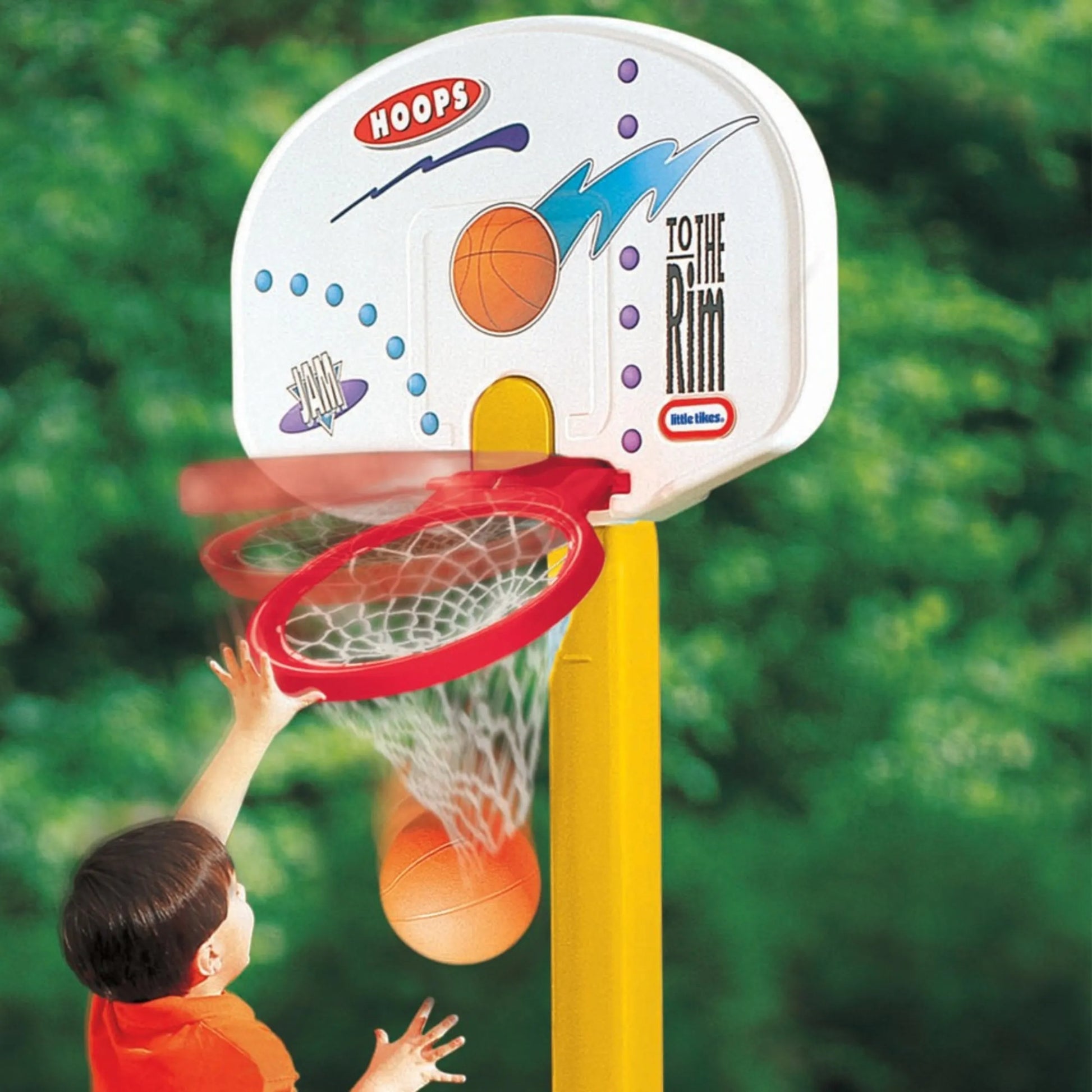 Little Tikes reguliuojamas lauko krepšinio stovas – 150–210 cm, su ratukais