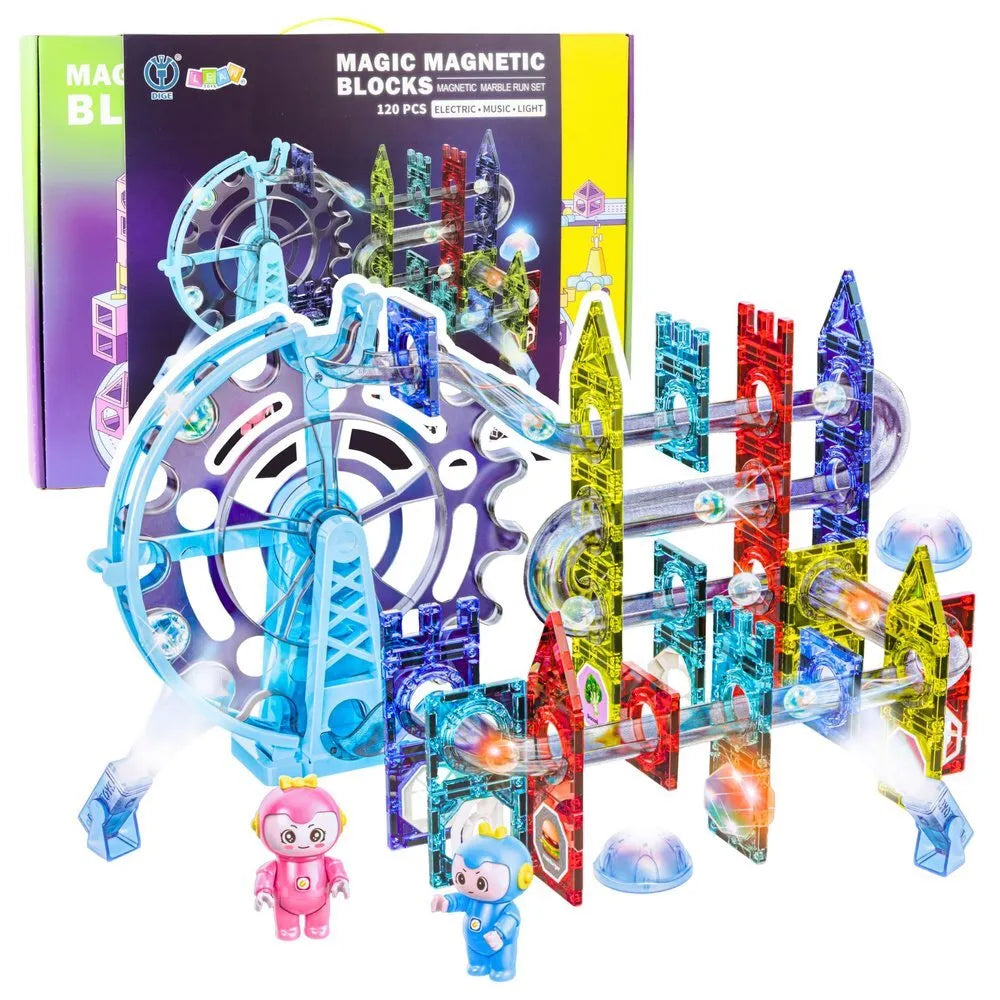 Magnetinė rutuliukų trasa – 120 el.