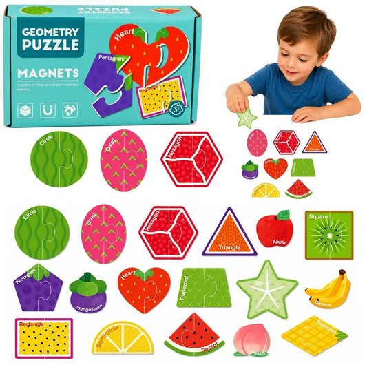 Magnetinė vaisių dėlionė – 30 dalių edukacinis rinkinys