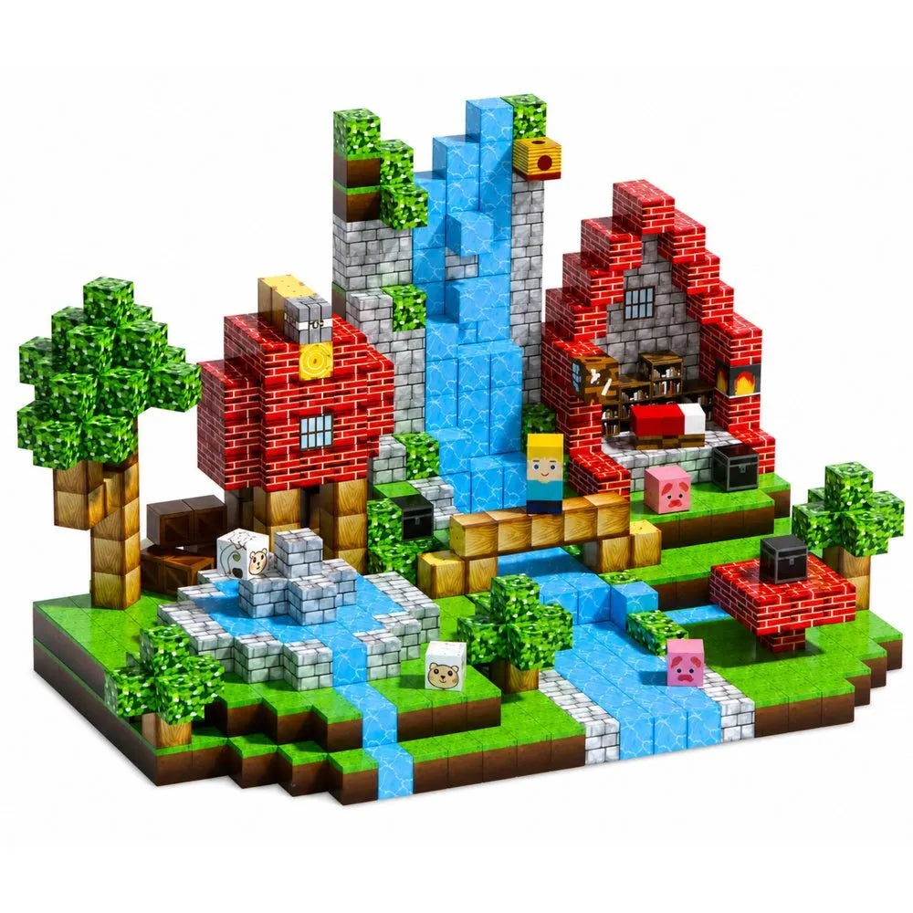 Magnetiniai blokeliai – fantazijų pasaulis, 100 dalių, 3D dėlionė